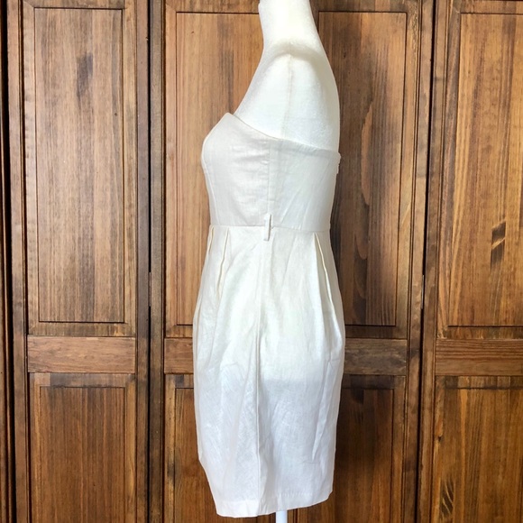 Alythea linen strapless dress Sz Medium - Picture 4 of 7